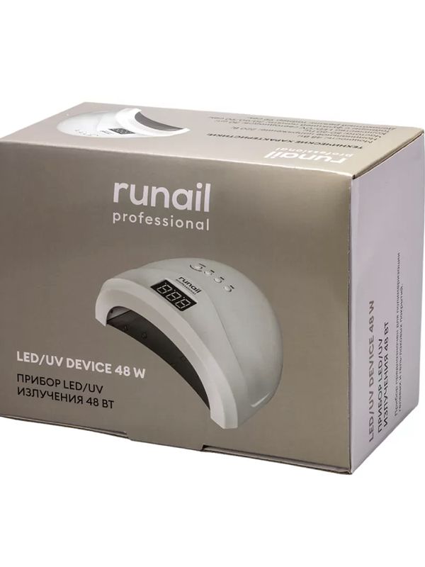 Лампа LED/UV излучения 48Вт (цвет: белый) runail professional №3837