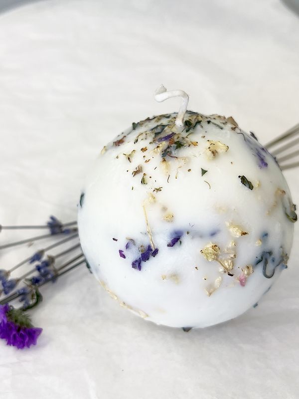 Botanical candle Sphere