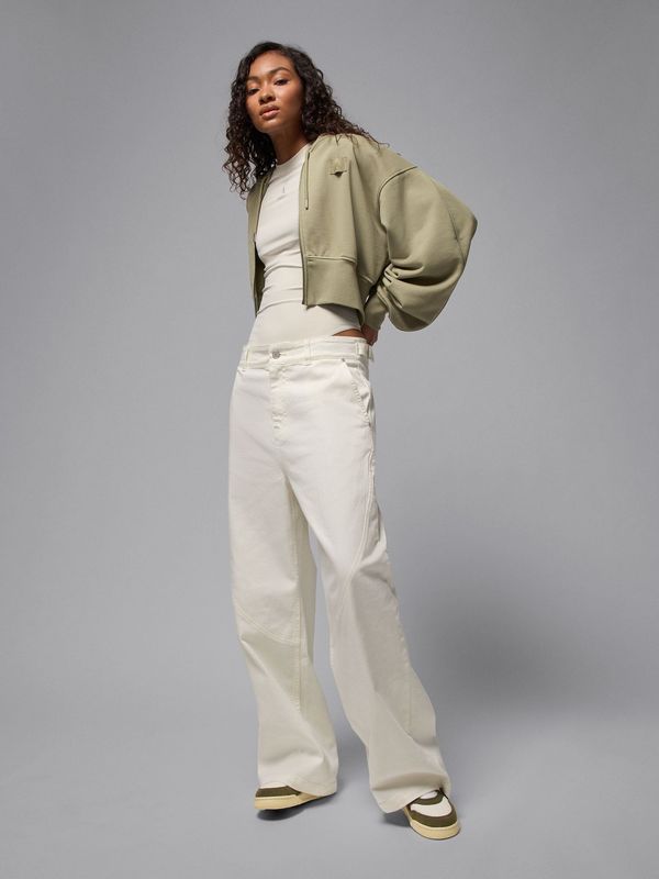 Hanorac Jordan Flight Fleece Cropped Satin-Lined