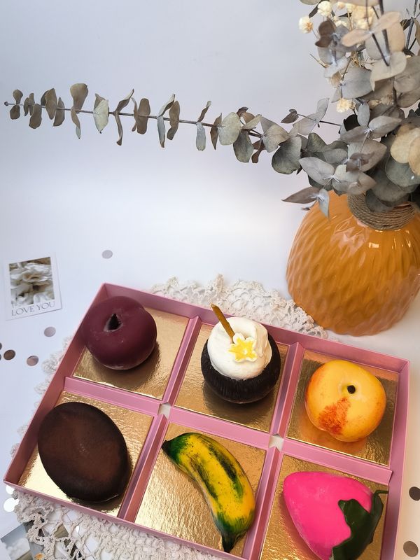 Корпусное пирожное MIX 6 вкусов, 550 г. на день рождения, маме, жене, дочке, на день мамы или 8 марта