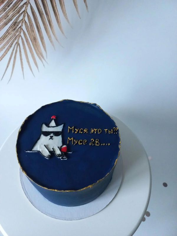 Бенто торт с котом, 550 гр. с котом на день рождения