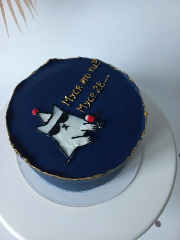 Бенто торт с котом, 550 гр. с котом на день рождения