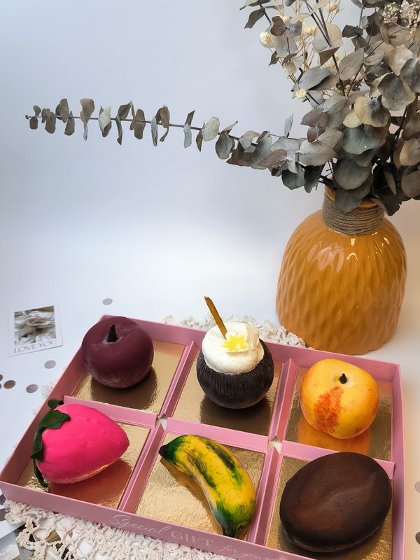 Корпусное пирожное MIX 6 вкусов, 550 г. на день рождения, маме, жене, дочке, на день мамы или 8 марта