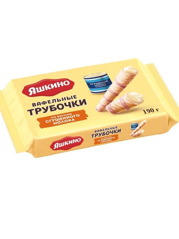 Вафельные трубочки «Яшкино» 190гр в ассортименте