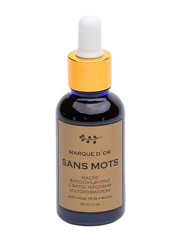 Активный хлорофилл и фитостеролы SANS MOTS Marque D’or , масляный фитоконцентрат (30мл)