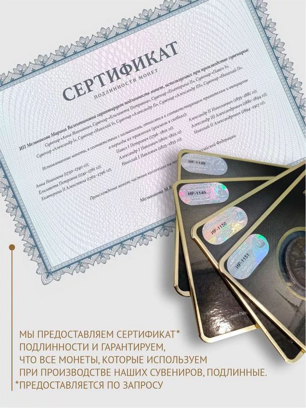 Оригинальная монета Русских царей XV - XVII