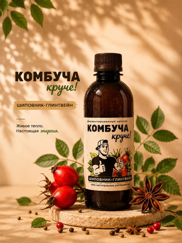 Набор комбуча. Микс 4 вкуса, сет 8 шт