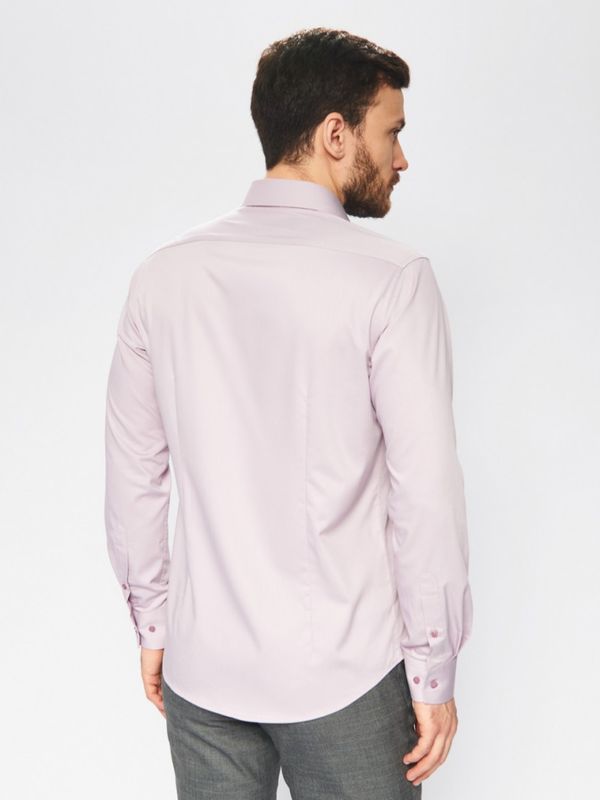 Сорочка GROSTYLE TRENDY Comfort Bamboo Slim fit Пудра