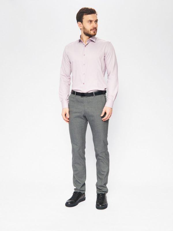 Сорочка GROSTYLE TRENDY Comfort Bamboo Slim fit Пудра