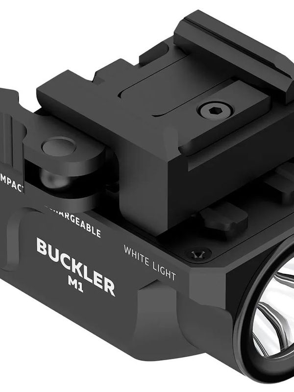 Фонарь подствольный Armytek Buckler M1, пистолетный, 700 lm, быстросъёмное крепление, АКБ 350mAh, IP67, чёрный, 58г