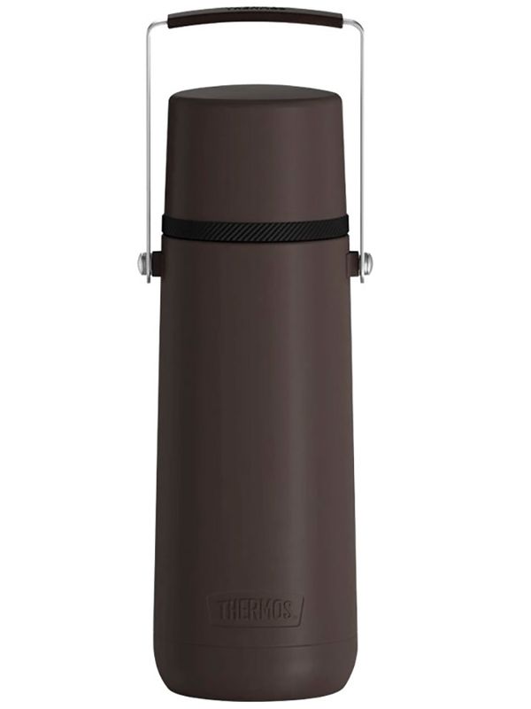 Термос THERMOS GUARDIAN TS-2409 BK 1.2L, поворотная ручка, коричневый