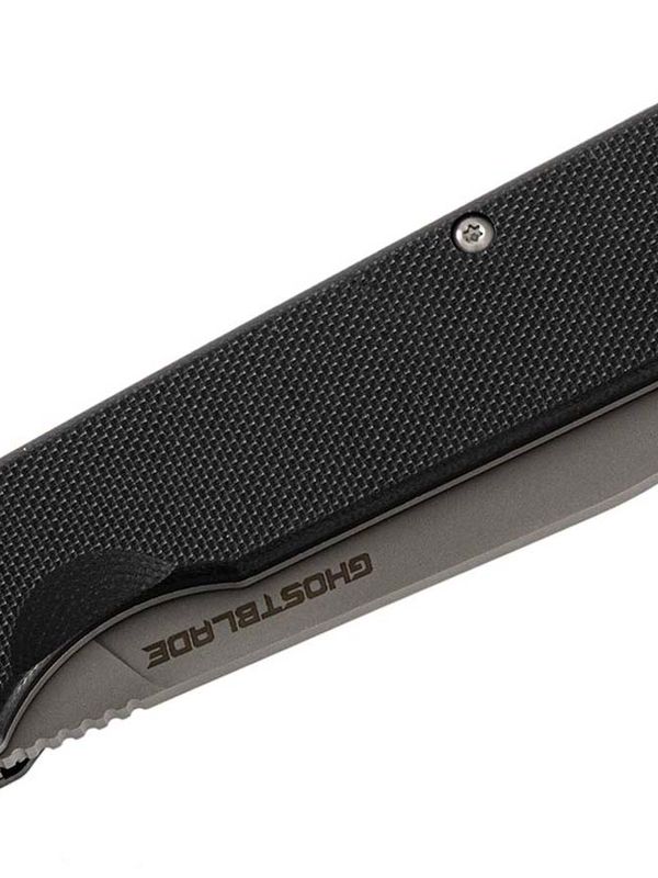 Нож складной GhostBlade Omen, сталь D2, 58-62 HRC, рукоять G10 чёрная