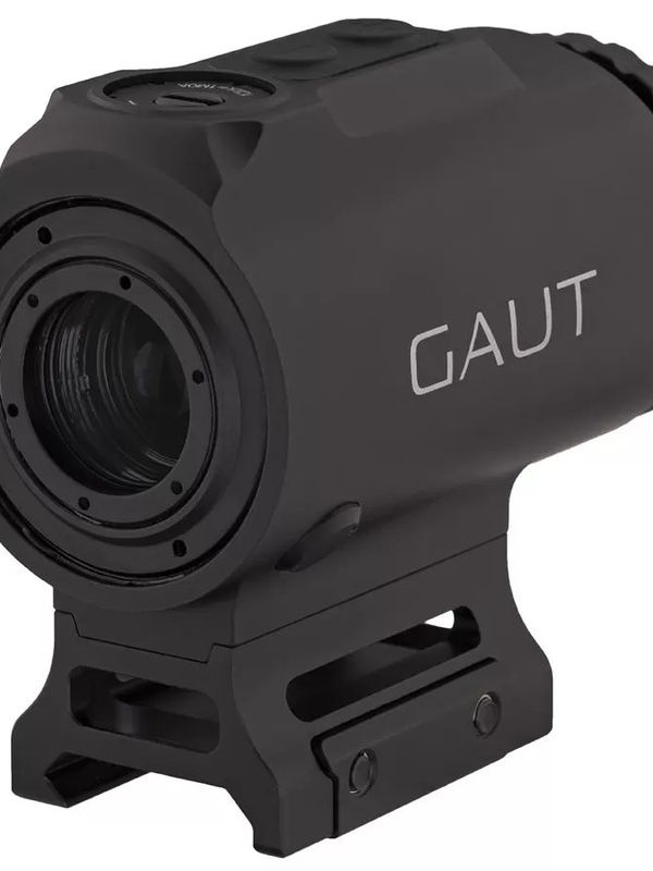 Призматический прицел Gaut Sapphire 1x18, HD, подсветка красная, 10 уровней, датчик движения, на Picatinny, 1 MOA