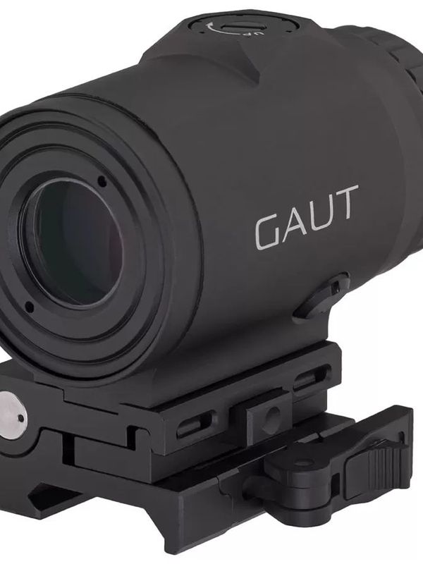 Магнифер Gaut Garnet 3x18 для коллиматора, откидной, быстросъёмный кронштейн на Picatinny