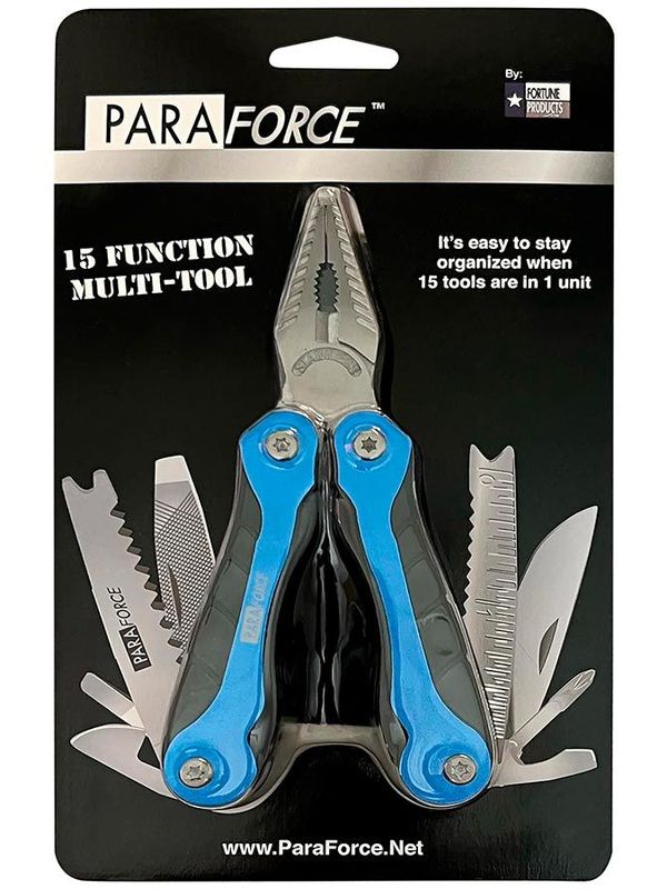 Мультиинструмент AccuSharp ParaForce, 15 инструментов, голубой
