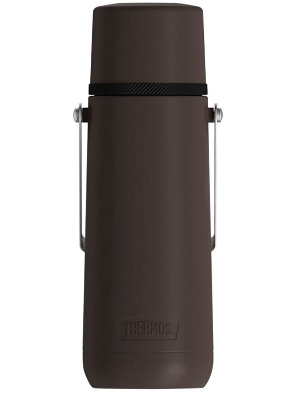 Термос THERMOS GUARDIAN TS-2409 BK 1.2L, поворотная ручка, коричневый