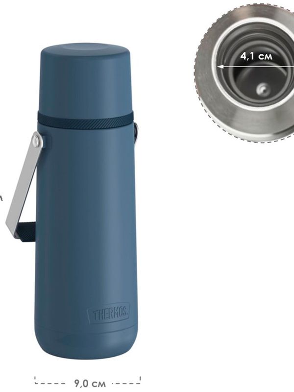 Термос THERMOS GUARDIAN TS-2409 DB 1.2L, поворотная ручка, синий