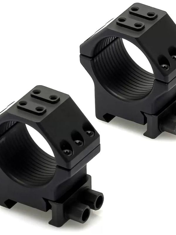 Кольца Contessa Tactical 30мм на Picatinny, h 10мм, два стопора, 6 винтов, встроенный уровень, алюминиевый сплав