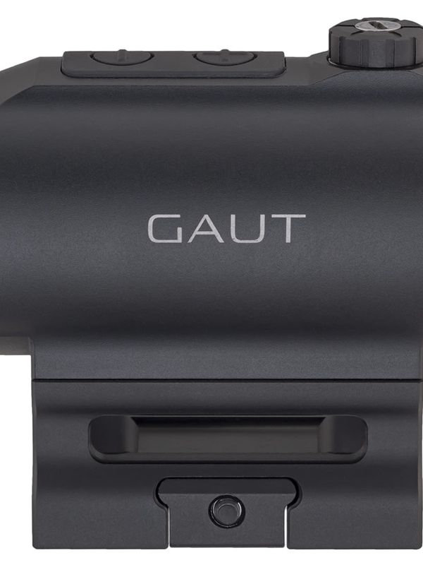 Коллиматорный прицел Gaut Tourmaline 1x25 закрытый, для ружья, точка 3 МOA зелёная, 10 уровней подсветки, датчик движения, на Weaver / Picatinny