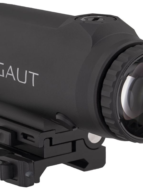 Магнифер Gaut Garnet 5x30 для коллиматора, откидной, быстросъёмный кронштейн на Picatinny