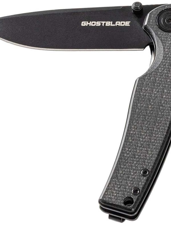 Нож складной GhostBlade Moroi, сталь D2, 58-62 HRC, рукоять микарта чёрная