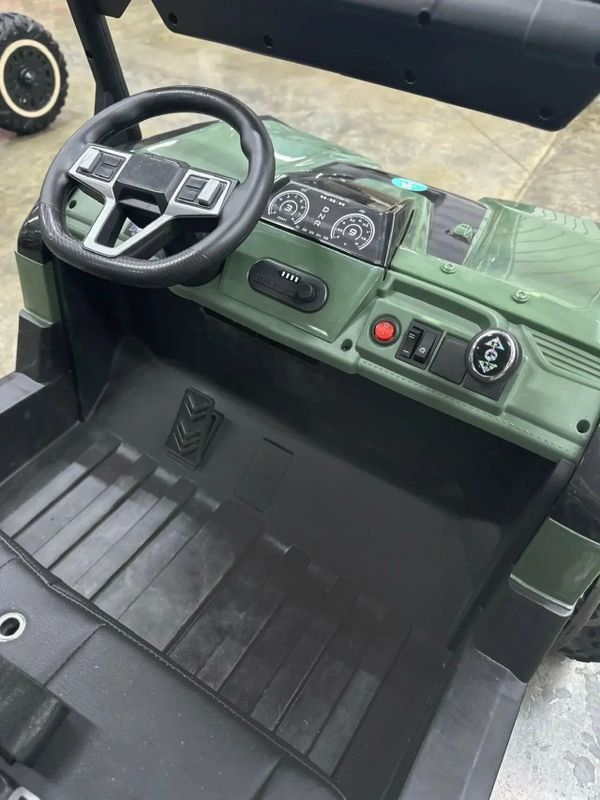 Детский двухместный электромобиль FB-191, двигатель 4*25W, аккумулятор 12V7AH, армейский зеленый