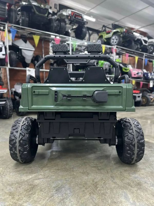 Детский двухместный электромобиль FB-191, двигатель 4*25W, аккумулятор 12V7AH, армейский зеленый