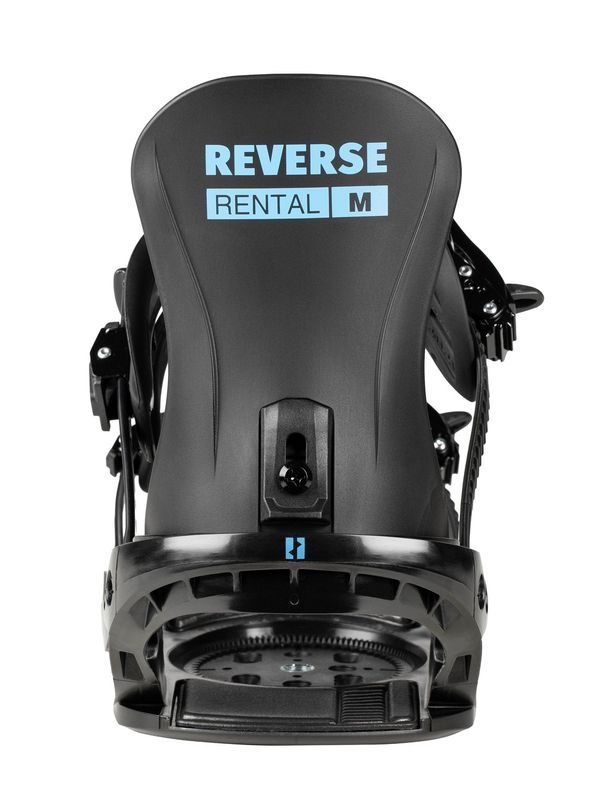 Крепления для сноуборда Reverse Rental M, универсальные, алюминиевые бакли, для начинающих и проката, черный с синим