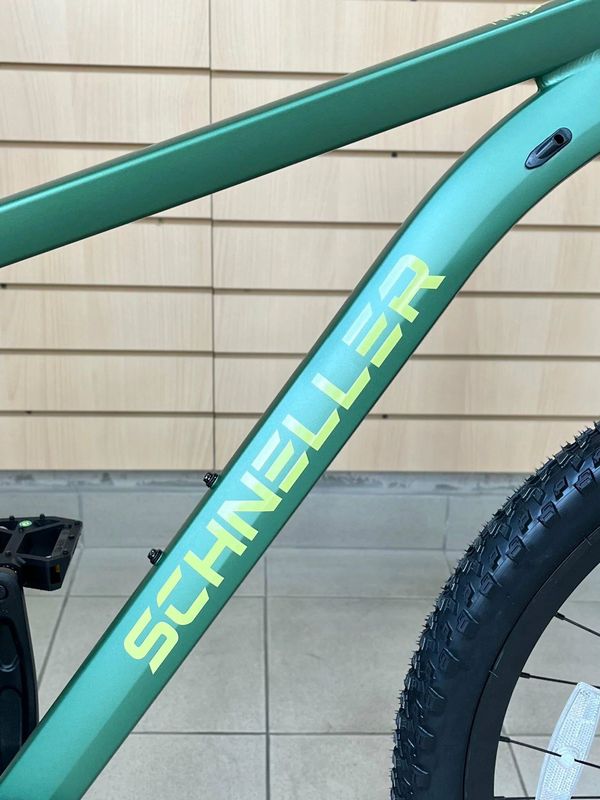 Горный велосипед SCHNELLER ORIGINAL TT401, диаметр колес 27,5", 7 скоростей, рама алюминий, цвет зеленый