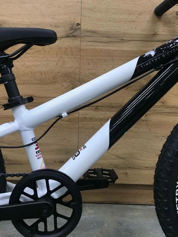 Детский велосипед полуфэтбайк BREND TIMETRY ORIGINAL TT292, колеса 24", 7 скоростей, Черно-белый