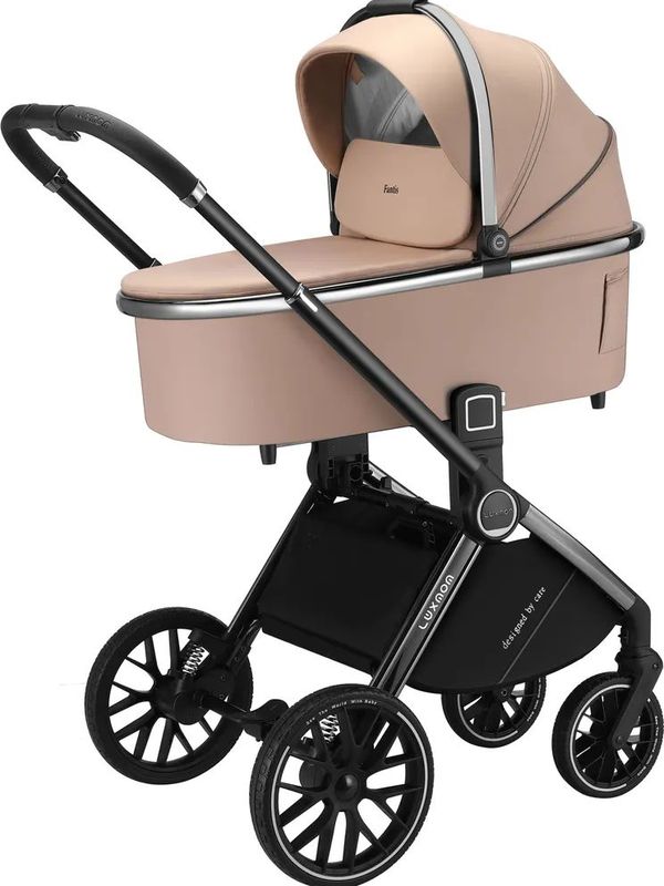 Коляска детская 3В1 Luxmom 777 с автолюлькой, хаки