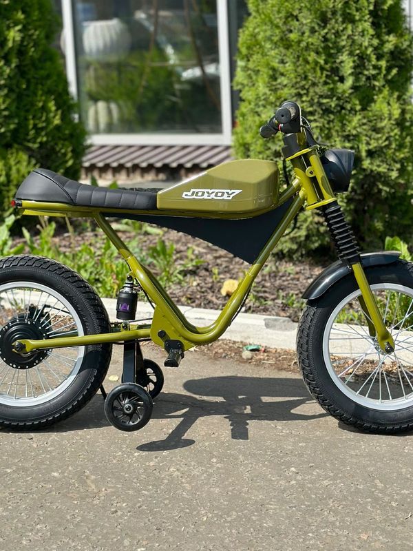 Электрический мотоцикл JOYOY D-001, мощность 250W, аккумулятор 4АH24V, цвет зеленый