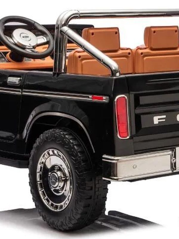 Электромобиль двухместный детский FORD (S323), аккумулятор 24V7ah, до 50 кг, от 2 лет, полный привод, до 8 лет, черный