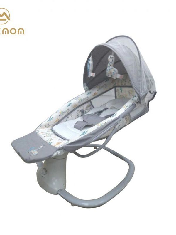 Электрокачели / Шезлонг для новорожденных LuxMom Mastela 08207 Укачивание, Музыка, Съемный столик