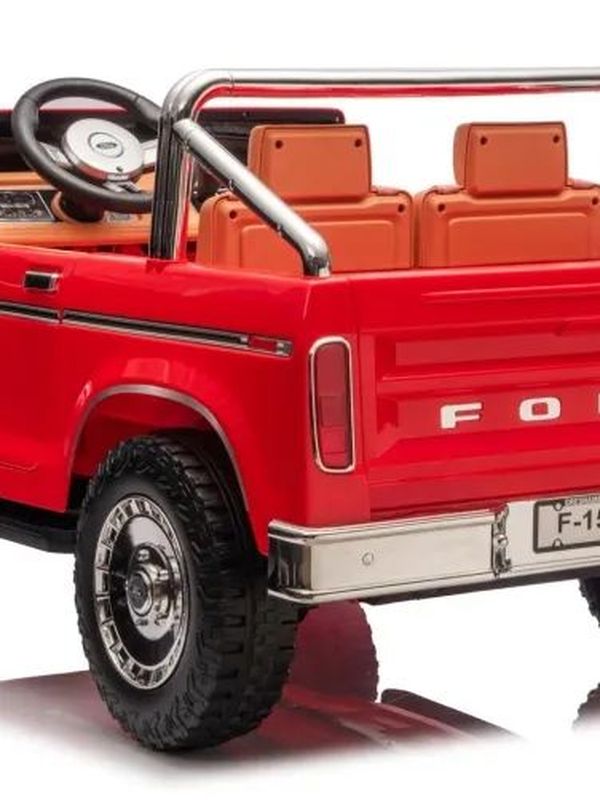 Электромобиль двухместный детский FORD (S323), аккумулятор 24V7ah, до 50 кг, от 2 лет, полный привод, до 8 лет, красный