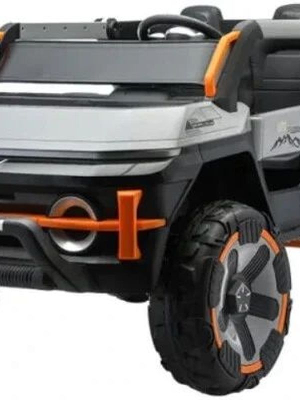 Детский электромобиль внедорожник ABM-5199 Jeep Baggi: мощный джип на аккумуляторе, с пультом ДУ, музыкой и световыми эффектами, для мальчиков и девочек, серый