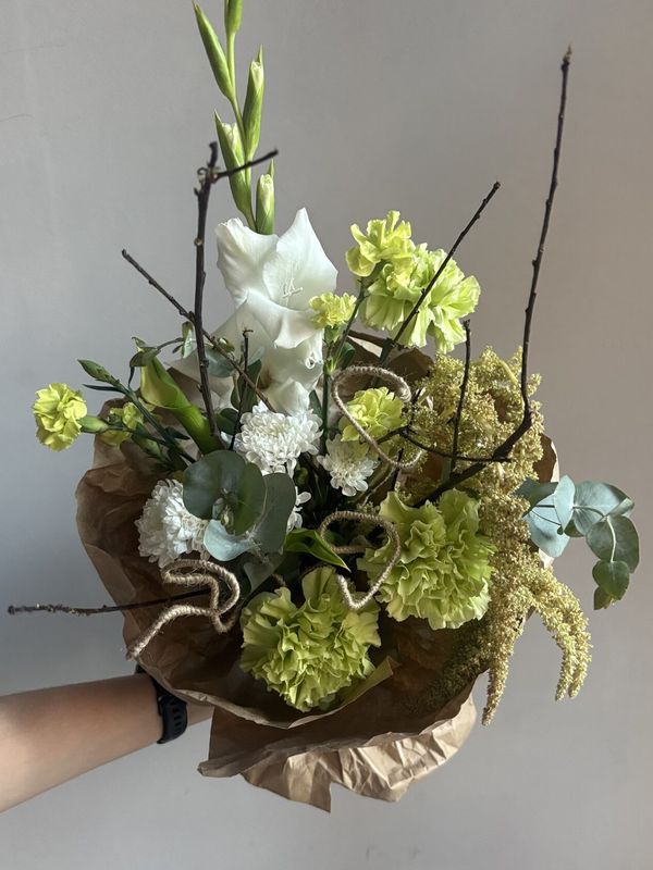 Букет "Зеленая Скульптура"