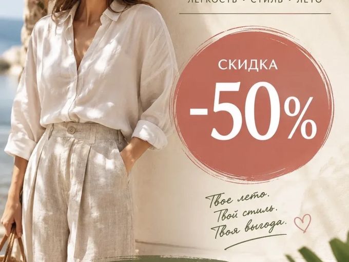 -50% на всё лето !