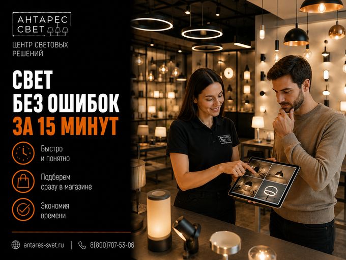 Свет без ошибок за 15 минут!