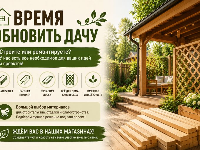🏡 Время обновить дачу