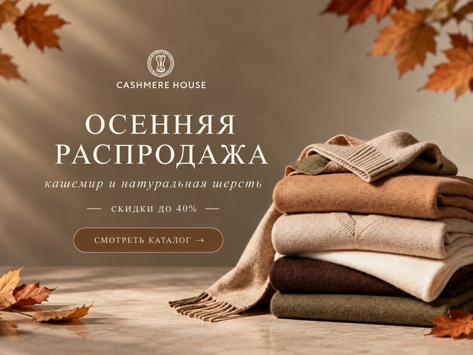 Осенние теплые вещи до -40%