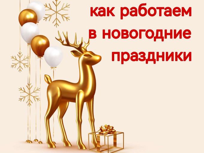 Режим работы в новогодние праздники