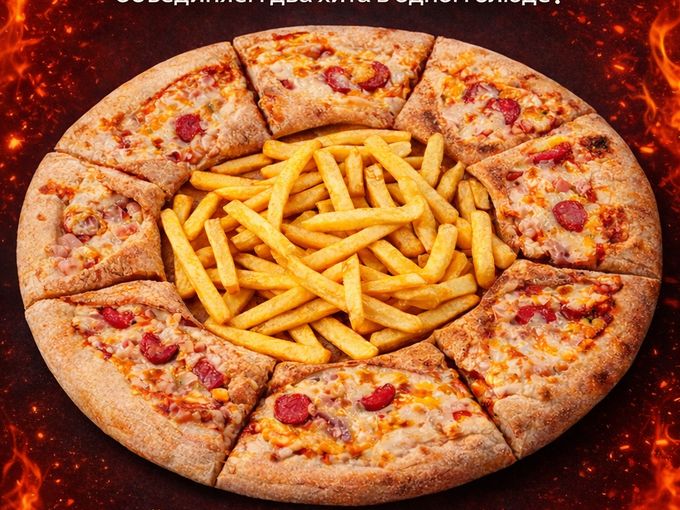 🔥 Новинка в “S&B” — Пицца-Фри! 🍕🍟