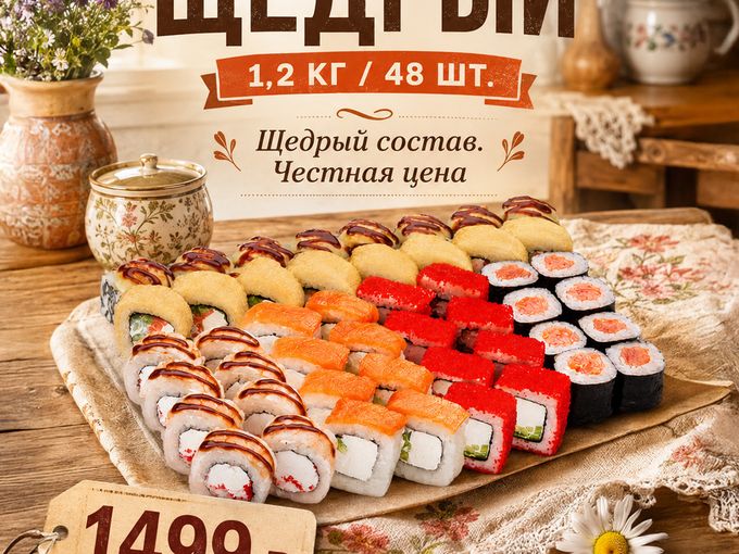 Полный стол.