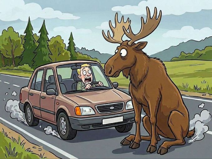 Авария с диким животным