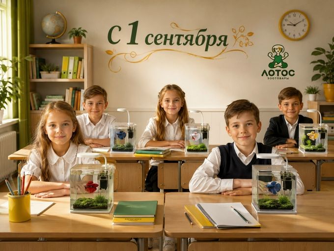 1 сентября - первый аквариум 🤗