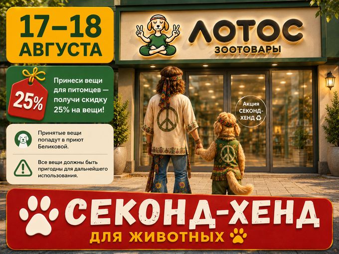 -25% Секонд-хенд 🐈🐕