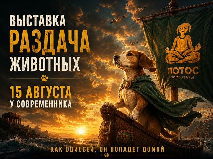Раздача животных в субботу🐶🐱