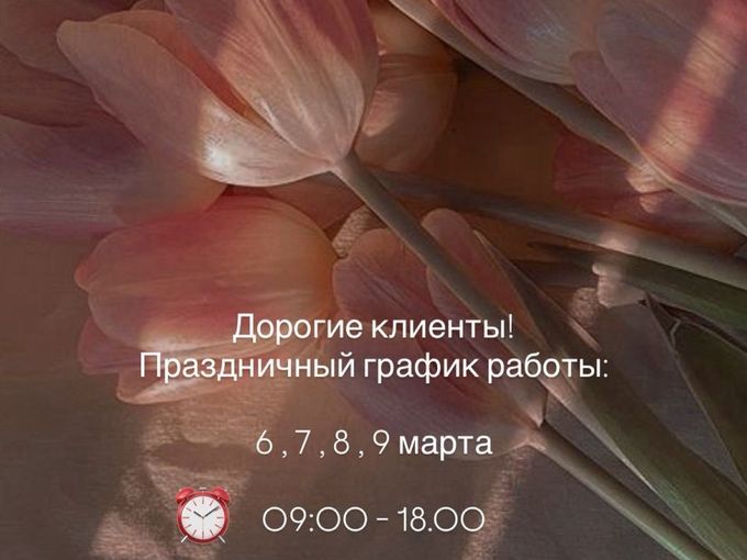 Режим работы в праздничные дни!