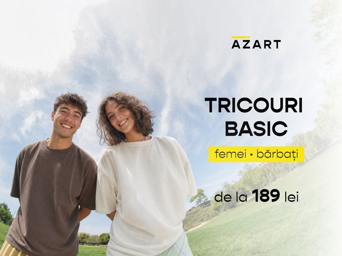 Tricouri de bază de la 189 lei